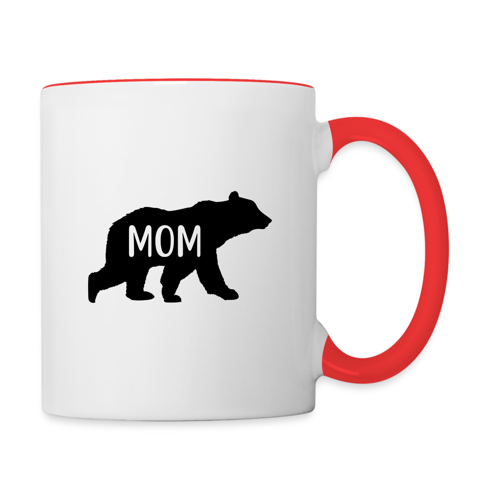 Mom Bear Coffee Mug Color: white/black