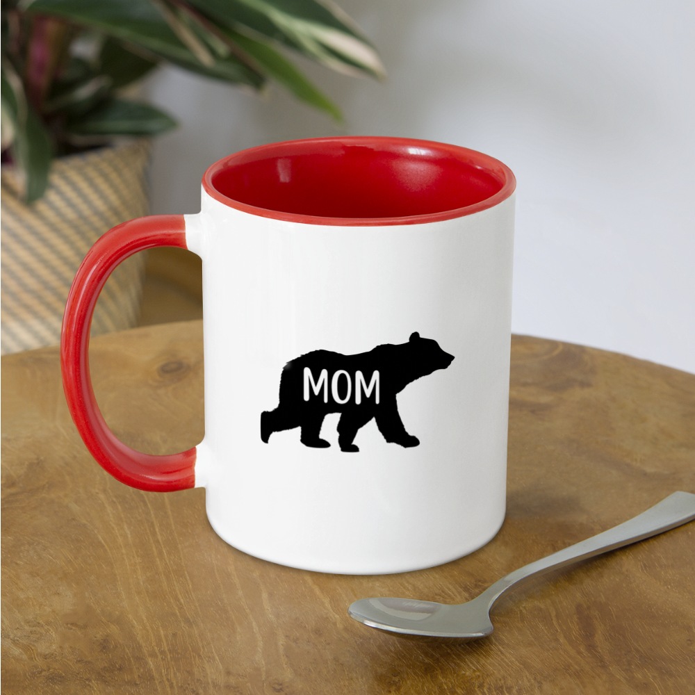 Mom Bear Coffee Mug Color: white/black