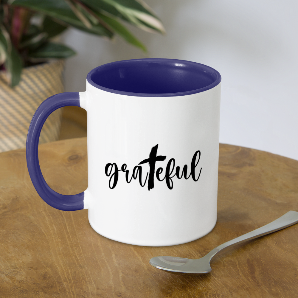 Grateful Coffee Mug Color: white/black