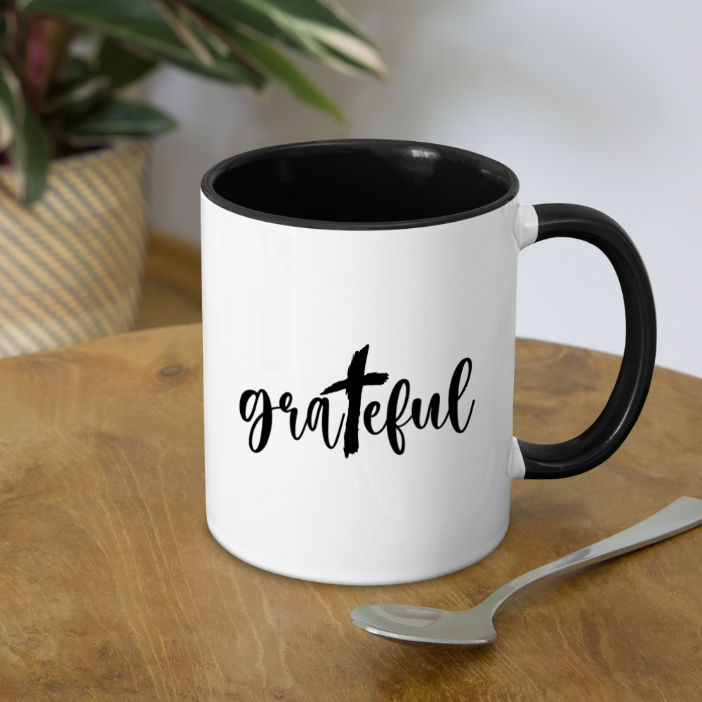 Grateful Coffee Mug - white/black