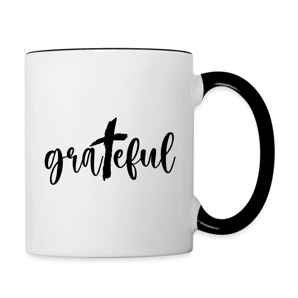 Grateful Coffee Mug - white/black