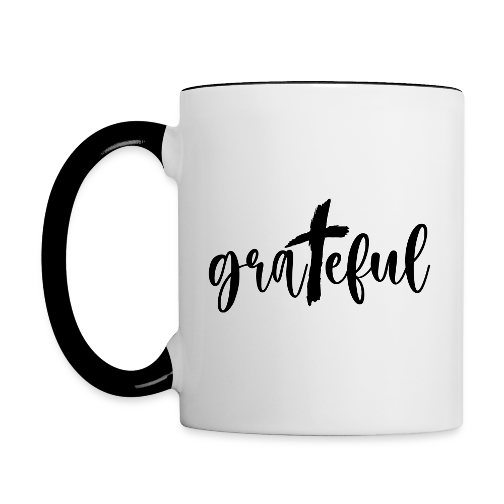 Grateful Coffee Mug Color: white/black