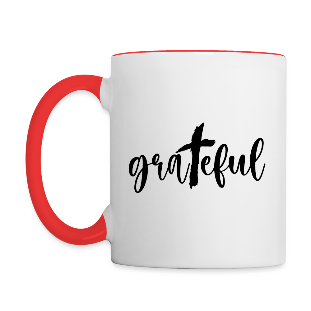 Grateful Coffee Mug Color: white/black