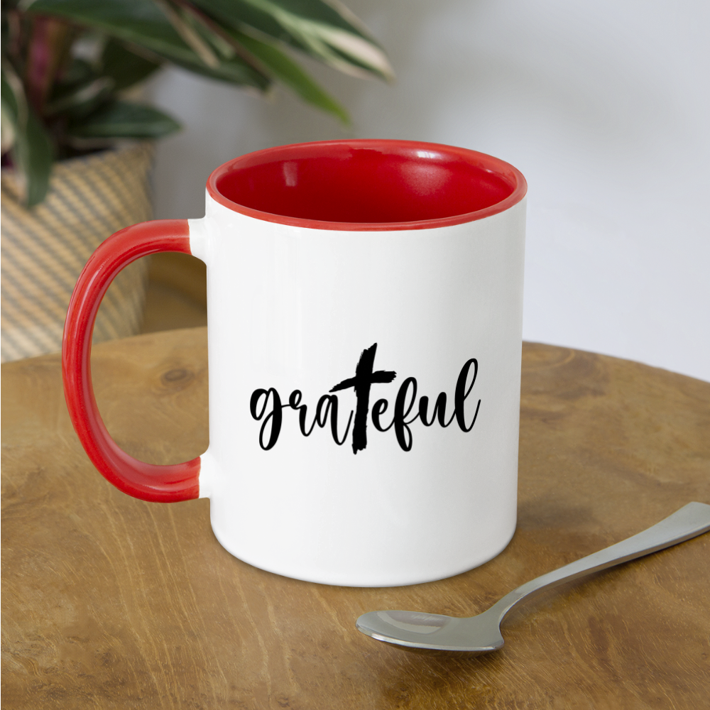 Grateful Coffee Mug Color: white/black