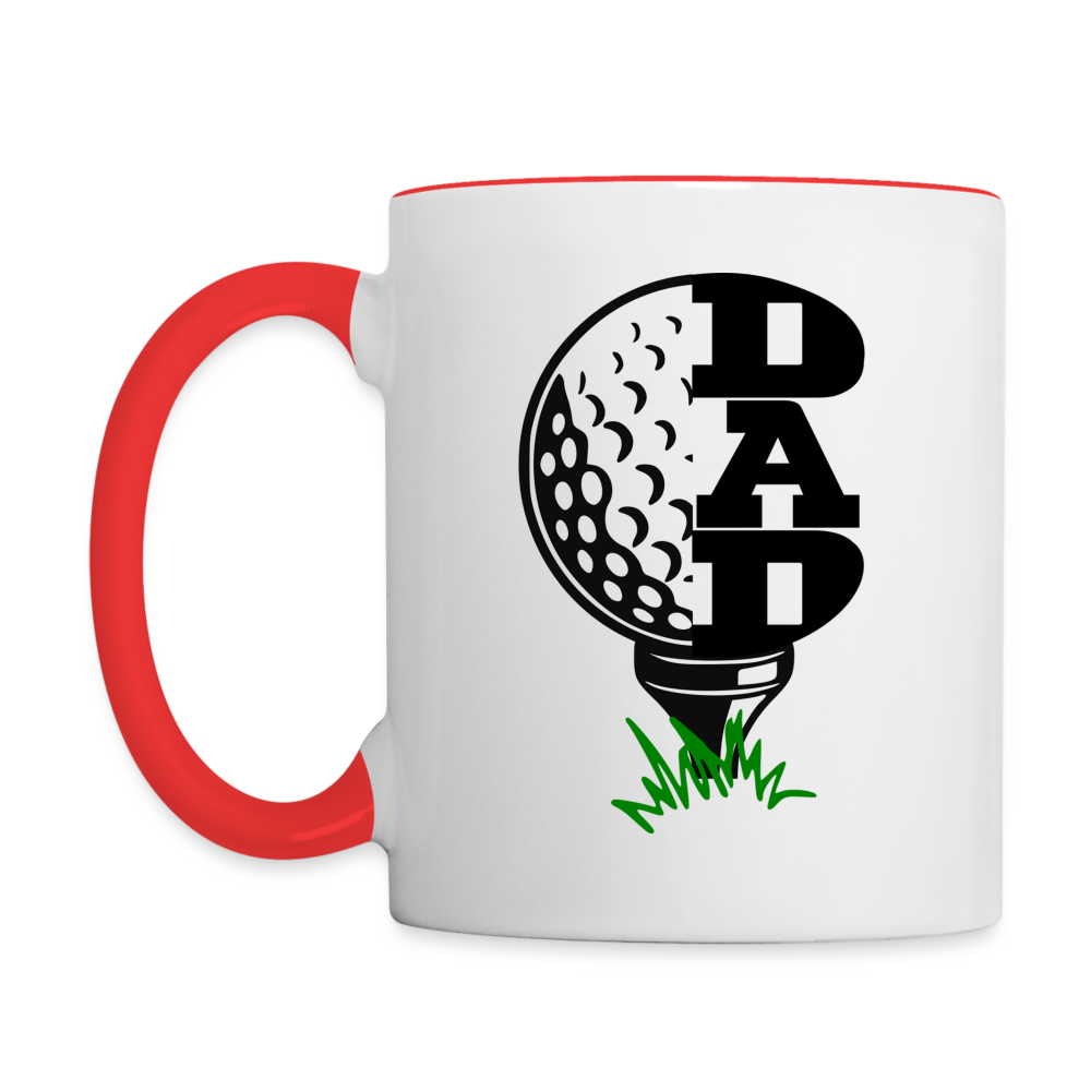 Golf Dad Coffee Mug Color: white/red