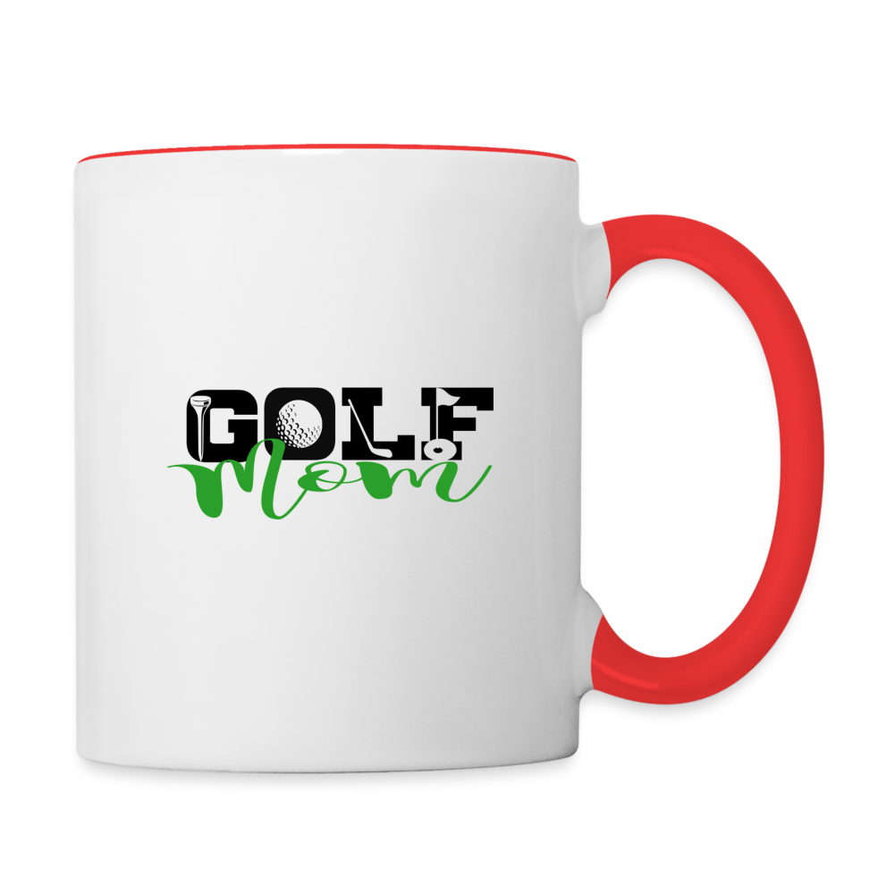 Golf Mom Coffee Mug Color: white/black