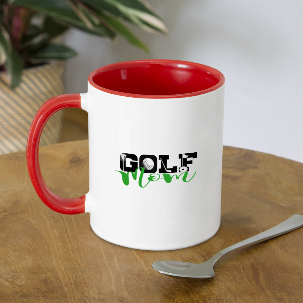 Golf Mom Coffee Mug Color: white/black