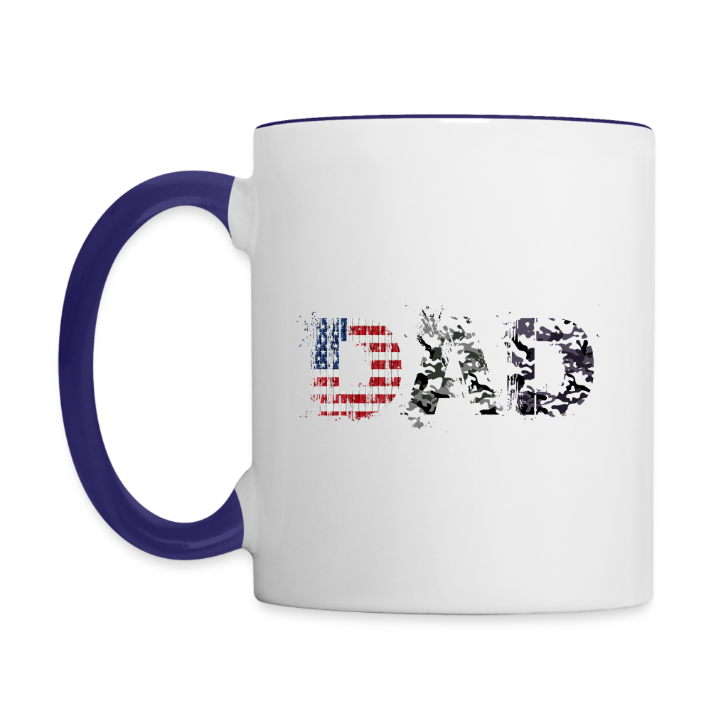 Dad Coffee Mug (Military Design) Color: white/black