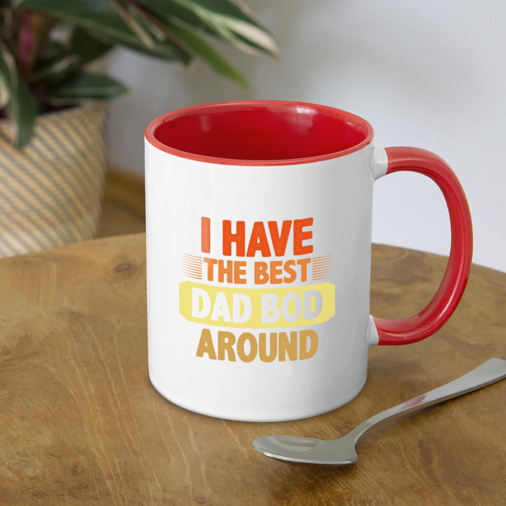 I Have The Best Dad Bod Around Coffee Mug Color: white/black