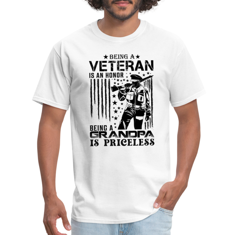 Veteran Grandpa T-Shirt - white