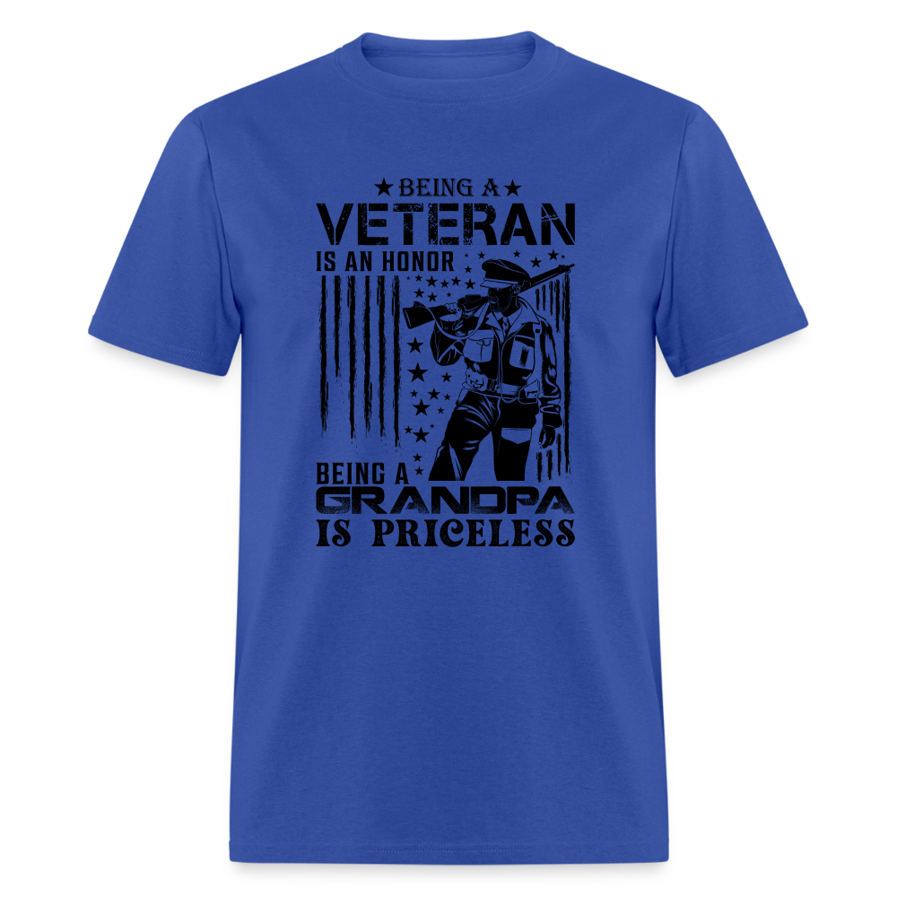 Veteran Grandpa T-Shirt - royal blue