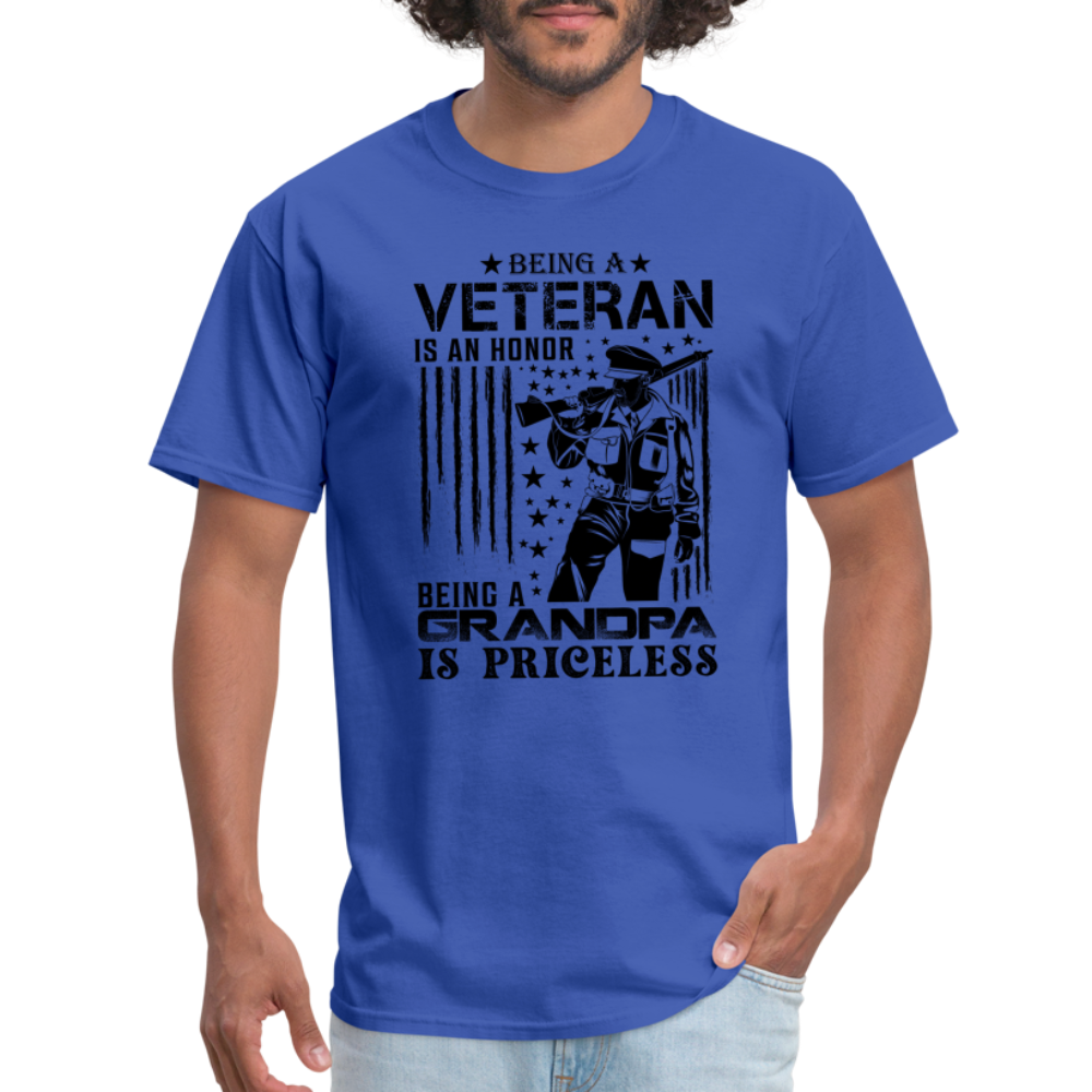 Veteran Grandpa T-Shirt - royal blue