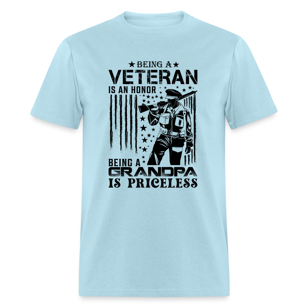 Veteran Grandpa T-Shirt - powder blue