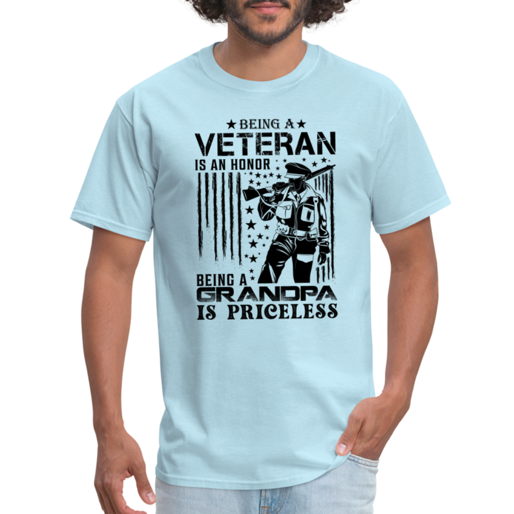 Veteran Grandpa T-Shirt - powder blue