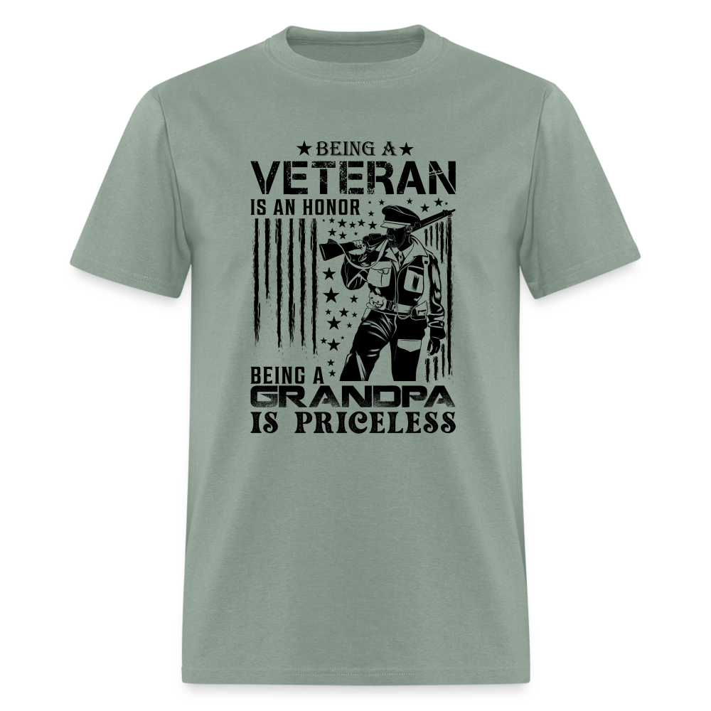 Veteran Grandpa T-Shirt - sage
