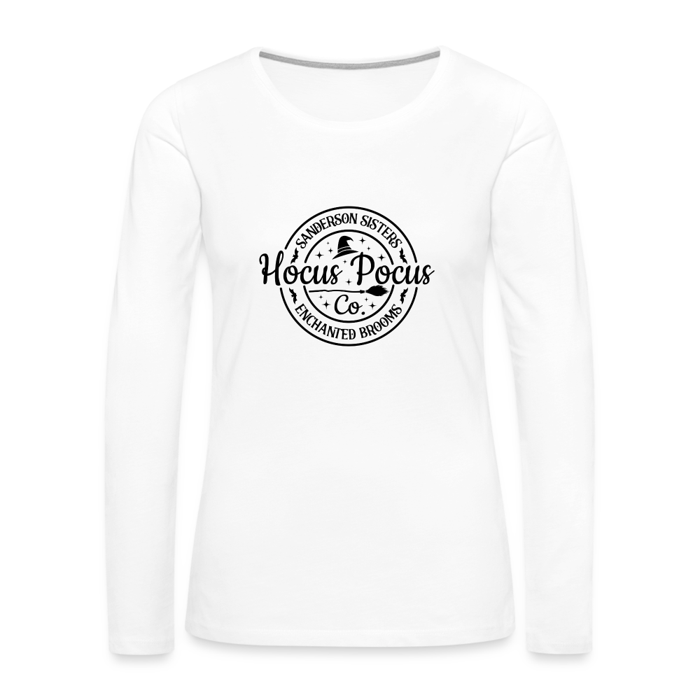 Sanderson Sisters Hocus Pocus Women's Premium Long Sleeve T-Shirt - white