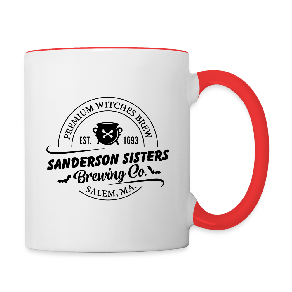 Sanderson Sisters Brewing Co Coffee Mug Color: white/red