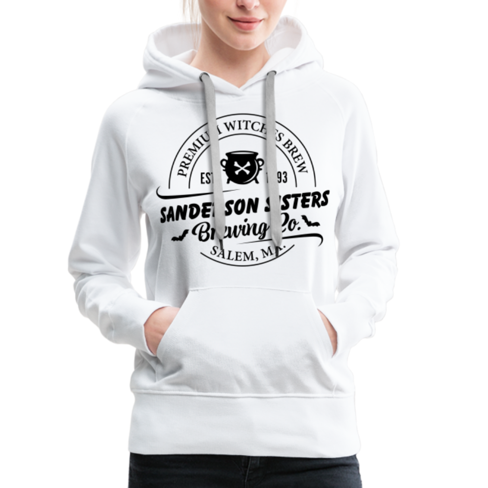 Sanderson Sisters Brewing Co : Women’s Premium Hoodie - white