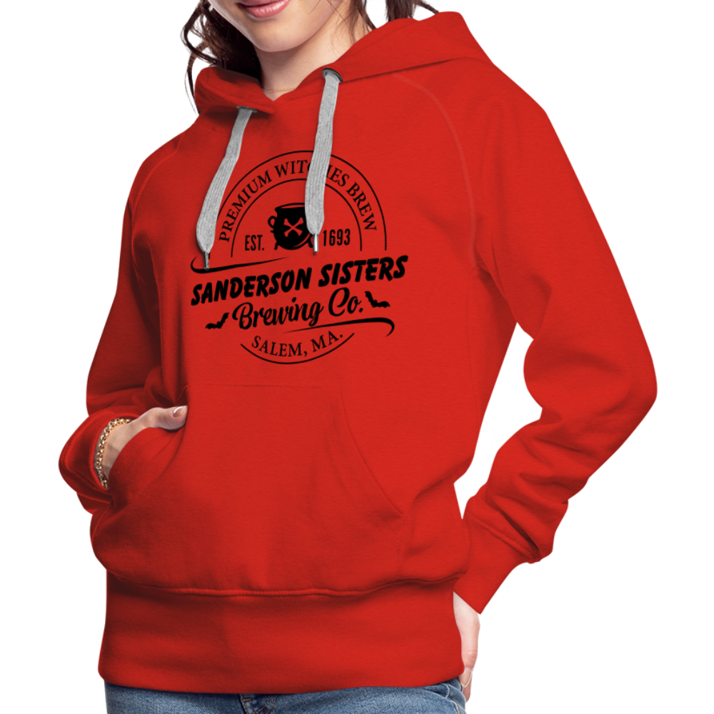Sanderson Sisters Brewing Co : Women’s Premium Hoodie - red