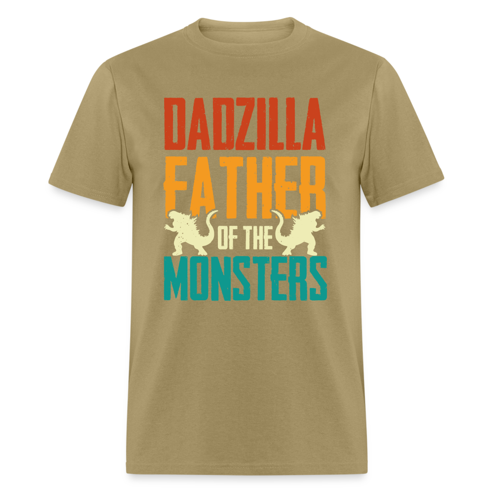 Dadzilla Father of the Monsters T-Shirt Color: khaki