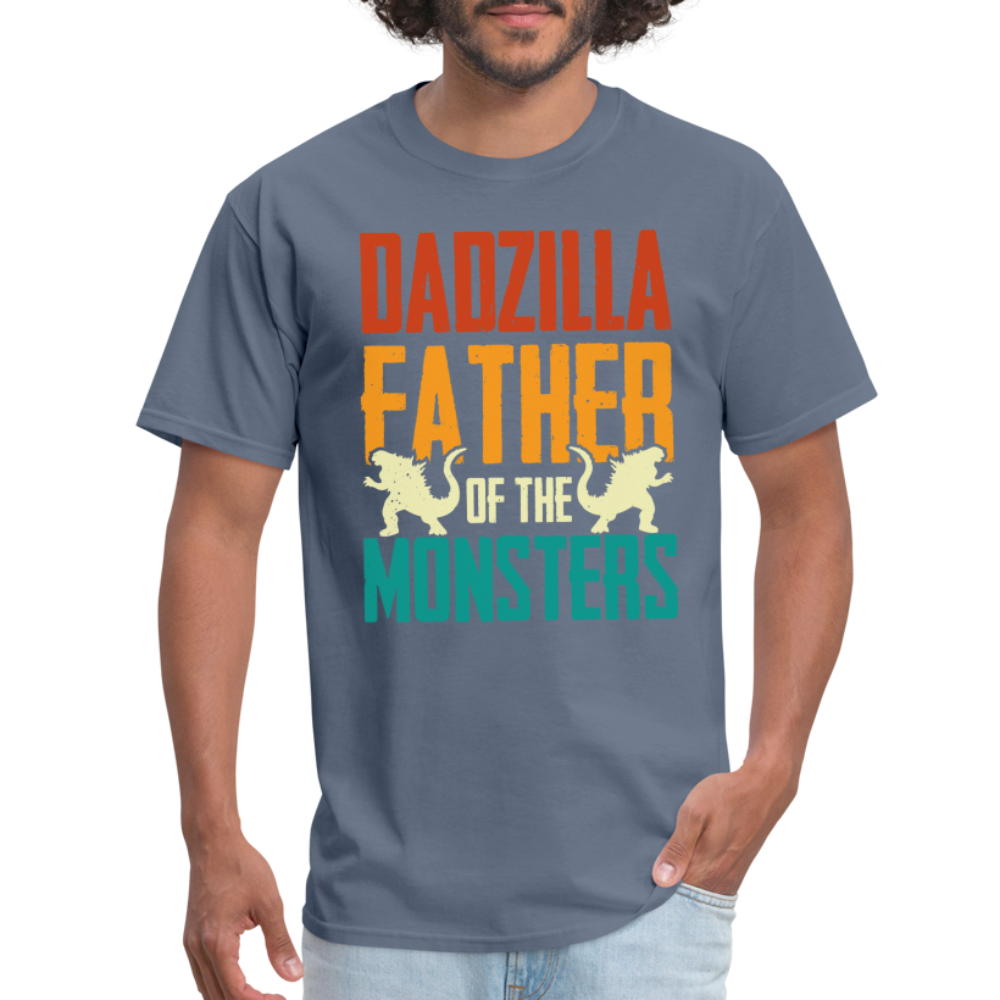 Dadzilla Father of the Monsters T-Shirt Color: denim
