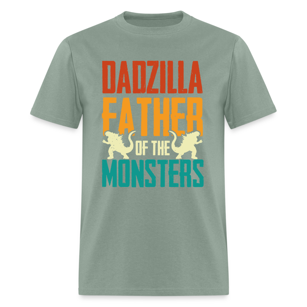 Dadzilla Father of the Monsters T-Shirt Color: sage