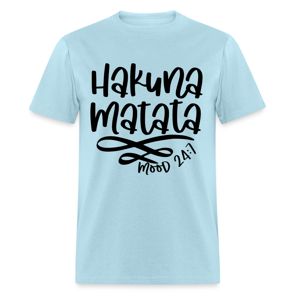 Hakuna Matata - mood 24:7 T-Shirt Color: powder blue