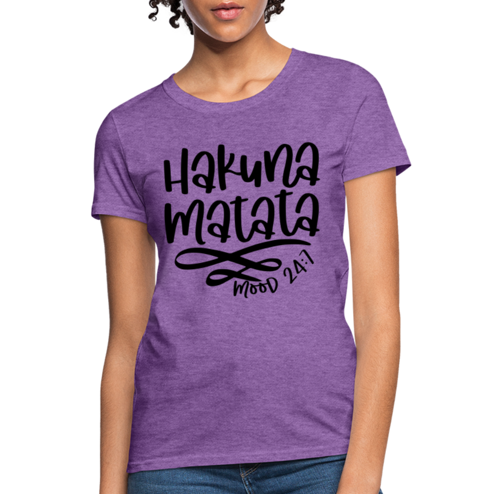 Hakuna Matata Women's Contoured T-Shirt Color: pink