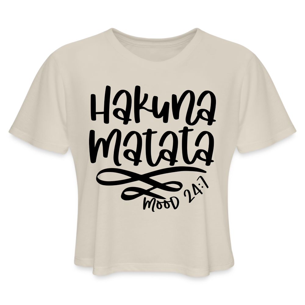 Hakuna Matata Women's Cropped T-Shirt Color: dust