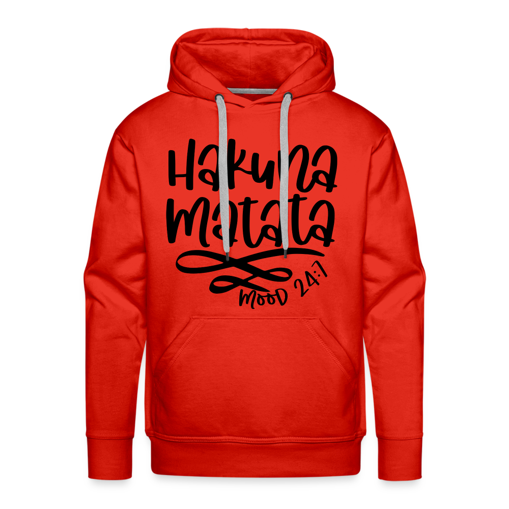 Hakuna Matata Men’s Premium Hoodie Color: red
