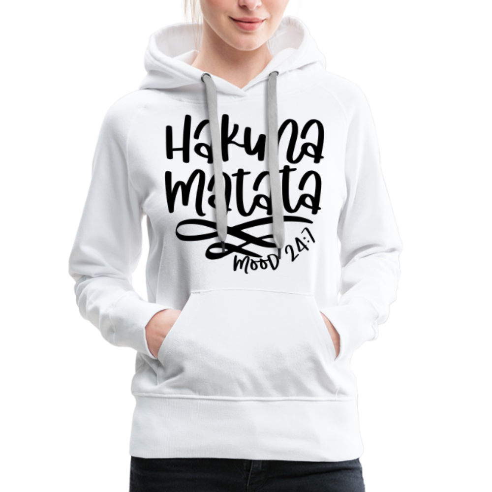 Hakuna Matata Women’s Premium Hoodie - white