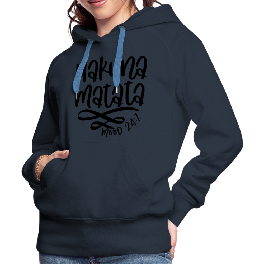 Hakuna Matata Women’s Premium Hoodie - navy