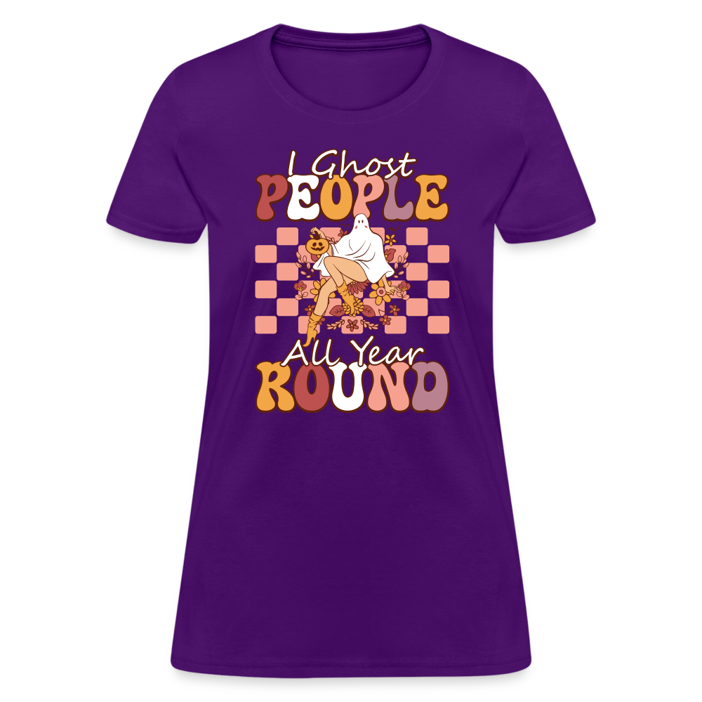 I Ghost People All Year Round Women's T-Shirt - purple