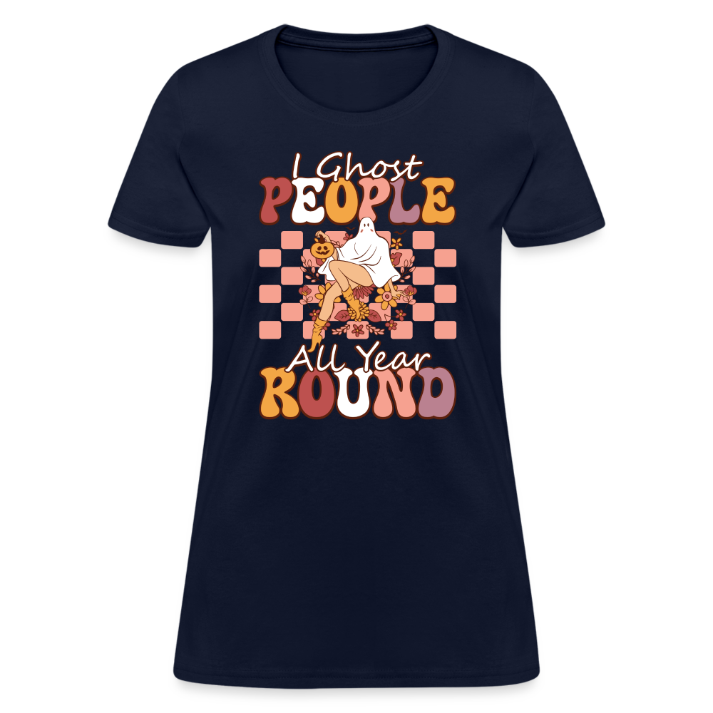 I Ghost People All Year Round Women's T-Shirt - navy