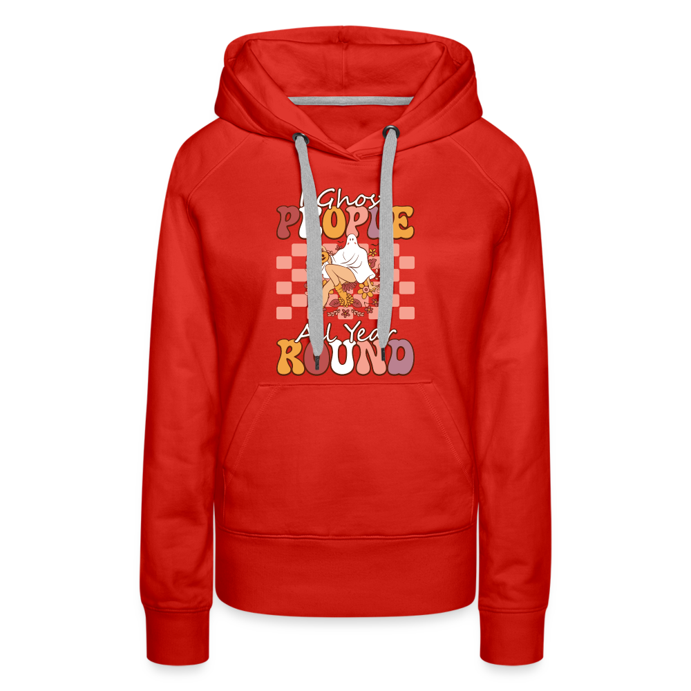 I Ghost People All Year Round Hoodie - red