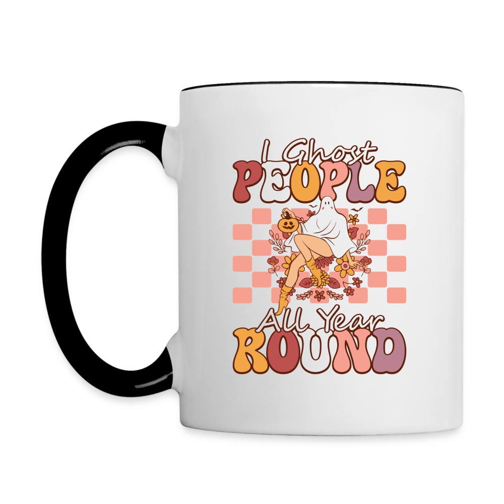 I Ghost People All Year Round Coffee Mug Color: white/black