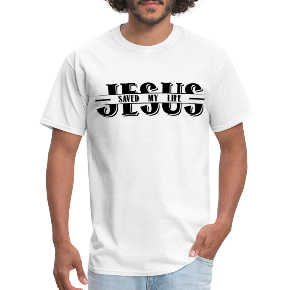 Jesus Saved My Life T-Shirt - white