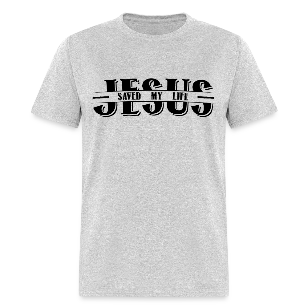 Jesus Saved My Life T-Shirt Color: heather gray