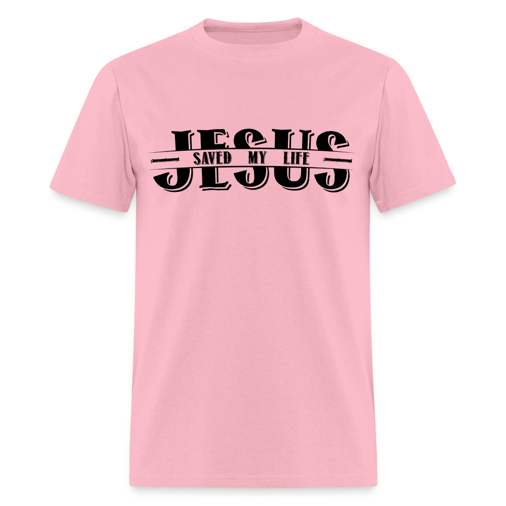 Jesus Saved My Life T-Shirt Color: pink
