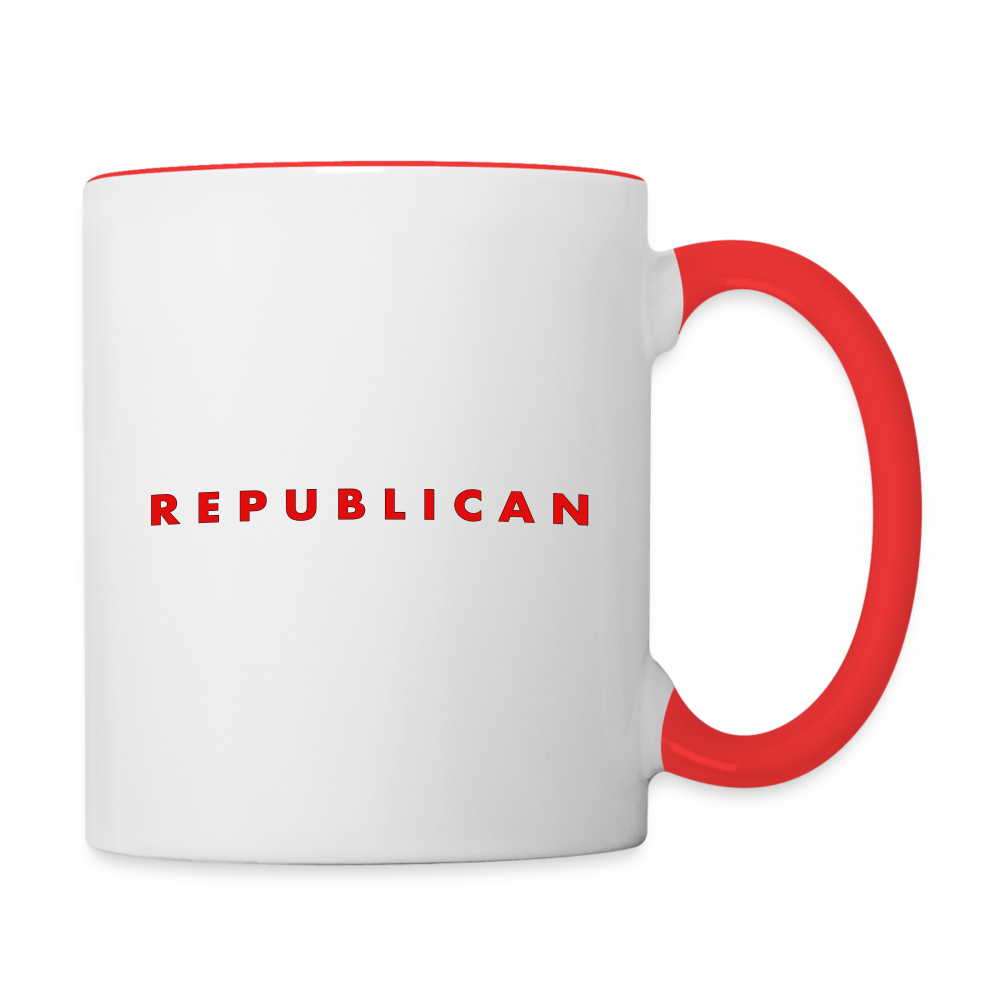 Republican Coffee Mug - white/red
