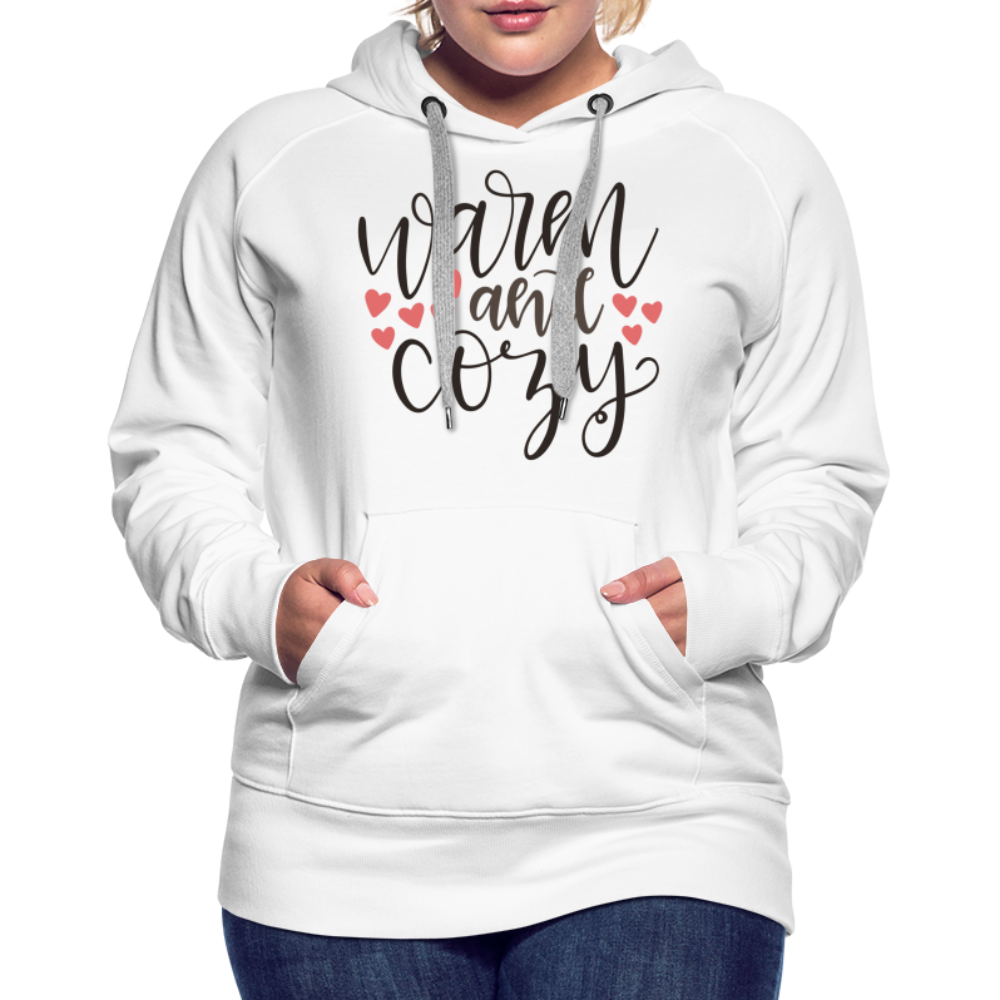 Warm and Cozy Women’s Premium Hoodie - white