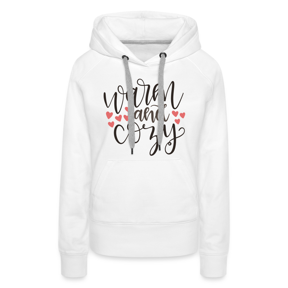 Warm and Cozy Women’s Premium Hoodie - white