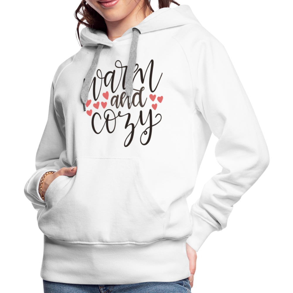 Warm and Cozy Women’s Premium Hoodie - white