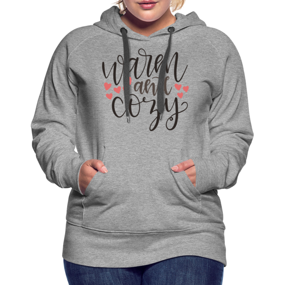 Warm and Cozy Women’s Premium Hoodie - heather grey