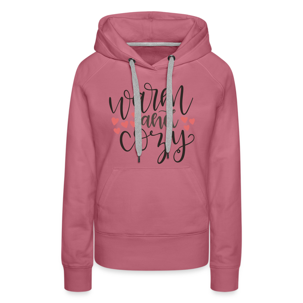 Warm and Cozy Women’s Premium Hoodie - mauve