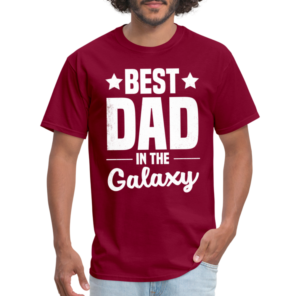 Best Dad in the Galaxy T-Shirt Color: black