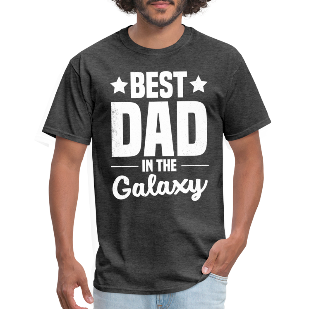 Best Dad in the Galaxy T-Shirt Color: black