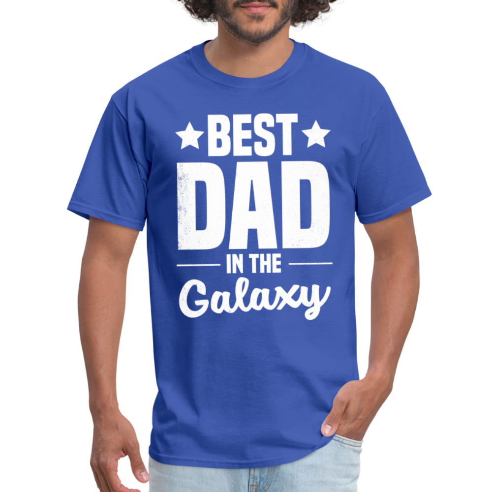 Best Dad in the Galaxy T-Shirt Color: black