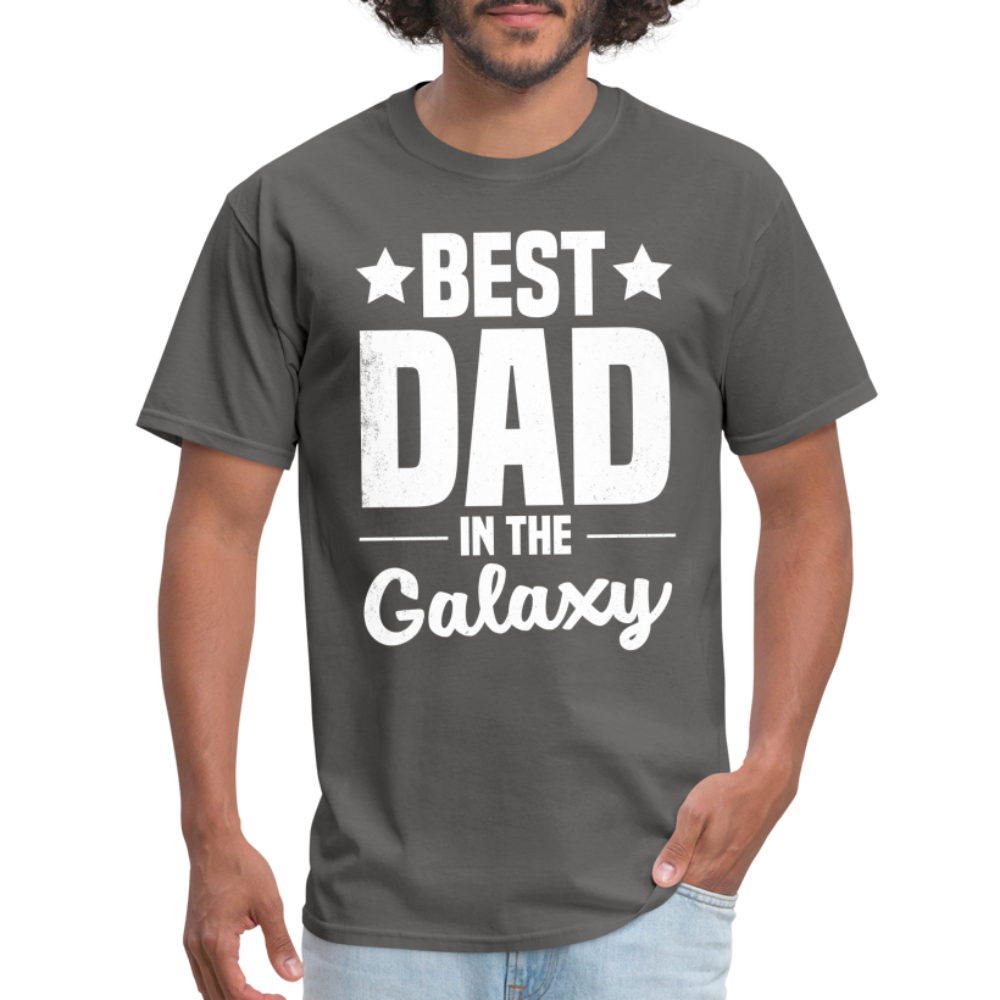 Best Dad in the Galaxy T-Shirt Color: black