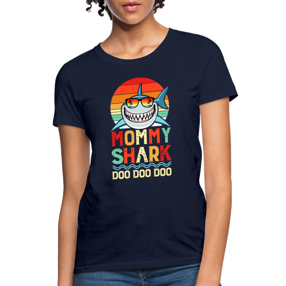 Mommy Shark Doo Doo Doo T-Shirt - navy